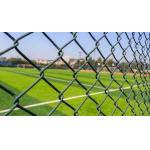 Hot Dipped Galvanized Chain Link Fence Panel With Round Post