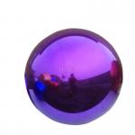 Hanging Inflatable Mirror Ball Purple PVC Mirror Balloon Reflective Decoration Sphere for sale