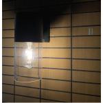Anthracite External Motion Sensor Exterior Wall Light Amber IP54 E27 Lamp