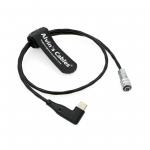USB-C Type-C PD Right Angle To Weipu SF61B/S2 2 Pin Female Power Cable For BMPCC 4K 6K Blackmagic Pocket Cinema Camera for sale