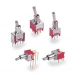 Easy Installation Electrical Toggle Switches Brass Zinc Nickel Plated Bushing 2M Series for sale