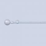 Windows Home Decoration Pipe Curtain Rods With Accessories 2m 2.5m White Sliver for sale