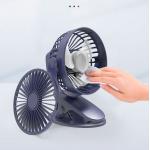 Quiet Air Cooling Portable Clip Fan 143*83*165mm Push Button Control for sale