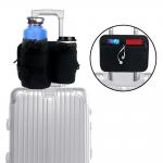 Luggage Travel Cup Holder Durable Free Hand Fits All Suitcase Handles
