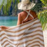 76*180cm Cotton Beach Towels Comfortable With Modern Minimalist Style