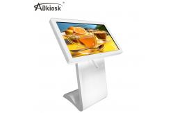 China Indoor Infrared LED Interactive Touch Screen Kiosk Totem White Android OS 32inch supplier