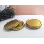 10g Vacuum Empty Caviar Tin Can Food Grade With 0.28mm Tinplate Material