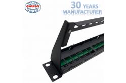 China 24 Port Cat6a Utp Patch Panel Loaded Unshielded supplier