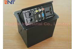 China Humanization Desktop Power Sockets With Laser Logo , Conference Table Pop Up Box supplier
