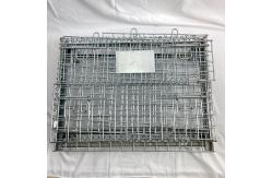 China Folding Q235 Stackable Mesh Pallet Cages Warehouse Grid Box Metal supplier