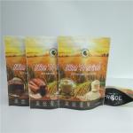 Resealable Foil Pouch Packaging Food Pouches Cereal Rice Seed Nuts Bag Full Color Printed for sale