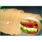 40GSM 50GSM 60GSM Natural Virgin Brown Kraft Paper For Packaging Industry for sale