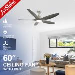 Energy Saving Dimmable LED Ceiling Fan Mulit Colors/OEM 10 for Motor 5 Plastic Blades for sale
