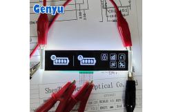China 4.5V 9PIN VA LCD Display White Graphics Black Panel Long Strip supplier