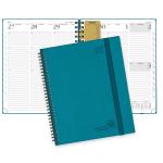 OEM ODM A4 2023 Weekly Monthly Planner Pacific Green Vegan Leather for sale