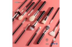 China 22pcs Black Makeup Brushes Set With Powder Blush Foundation Eyeshadow supplier