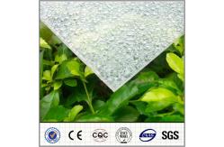 China 100% Virgin Bayer Sun Polycarbonate Diamond Sheet , PC Embossed Sheets With 35J/M supplier