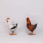Charming Multicolor Metal Animal Garden Statuess Weatherproof and Easy to Install for sale