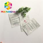 Three Side Seal Custom Printed Stand Up Pouches Aluminum Foil Cosmetics Bag