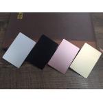 Engraved Metallic Print Aluminium Business Cards , Elegant Metal Visiting Card for sale
