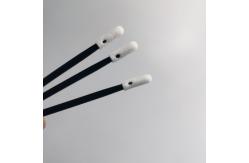 China 3.2mm Lint Free Small Sponge Head Cleanroom Foam Swab With Black Handle supplier