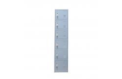 China KD Structure Six Doors Gym Locker Storage Staff Metal Locker supplier