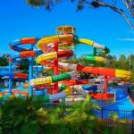 China ODM Above Ground Swimming Pool Party Equipment Fiberglass Water Slide manufacturer