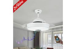 China Smart 5 Speeds Retractable Ceiling Fan Light With Time Settings supplier