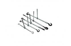 China Rated Load 50KN Double Hook wire tightener tool Adjust Distance 600mm supplier