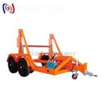 Customized Cable Drum Trailer 3T 12T High Load Bearing Capacity for sale