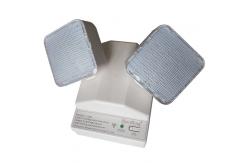 China SMD 3014 White LED Exit Twin Spot Emergency Lights Rechargeable Emergency Lamp supplier