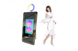 China Computer Optional Mirror Selfie Station Kiosk Magic Mirror Photo Booth Wedding supplier