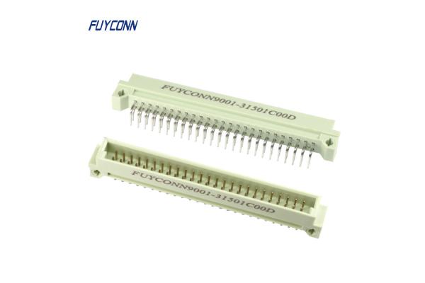 Right Angle PCB DIN 41612 Connector , 3 Rows Male Eurocard Connector