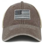 62cm Unisex Retro 6 Panel Snapback Cap Camo Mesh Trucker Hat