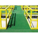 Square Mesh 20*20*40 Fiberglass / FRP Molded Grating High Strength Corrosion Resistant for sale