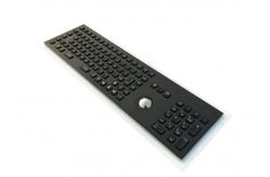 China LED Backlight Industrial Keyboard With Trackball Full FN Keys 103 Keys supplier