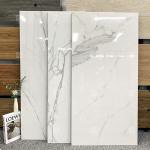 600x1200mm High Glossy Carrara White Polished Glazed Tile For Floor Marble Porcelain Tiles for sale
