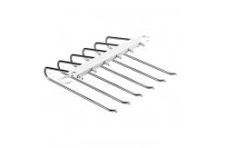 China Space Saving Pants Hangers Non-Slip Clothes Organizer 5 Layered Pants Rack supplier