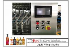 China Powerful Timed Glass Bottle Filling Machine For Vinegar / Soy Sauce / Chili supplier