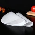 Coloured Round CMYK Custom Printed Greaseproof Paper Silicone Coated for sale