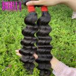 Soft Natural Wave Peruvian Hair Double Weft 8-28 Inch Smooth Strong Weft for sale