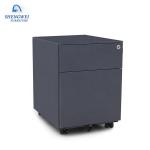 Under Desk Two Drawer Cold Rolled Steel Mobile Pedestals