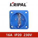 16A 230V IP20 industrial electrical german plug schuko socket outlet for sale