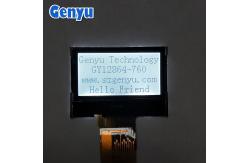 China 0.96 Inch 128x64 Monochrome FSTN LCD Display 15pin White Backlight SPI Interface supplier