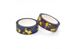 China Custom Printed Ins Style Gold Foil Washi Tape Set Personalizada supplier