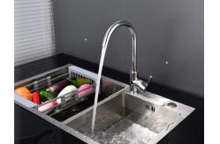 China Classic Hot Cold Water ODM 304 SS Rotatable Kitchen Sink Faucets supplier