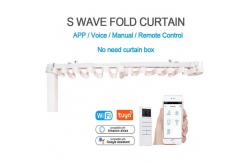 China 6/8CM S Fold Curtain Track 50KG Electric Wave Curtain Track Accessories supplier