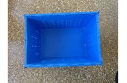 China Attached Lid Mesh Body Plastic Storage Crates For Transportation supplier