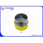 LED Solar Red Obstruction Light , 10cd Low Intensity Aircraft Warning Light IP68 for sale