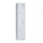 2 Door Staff Gym Steel Locker OEM Metal Storage Wardrobe for sale